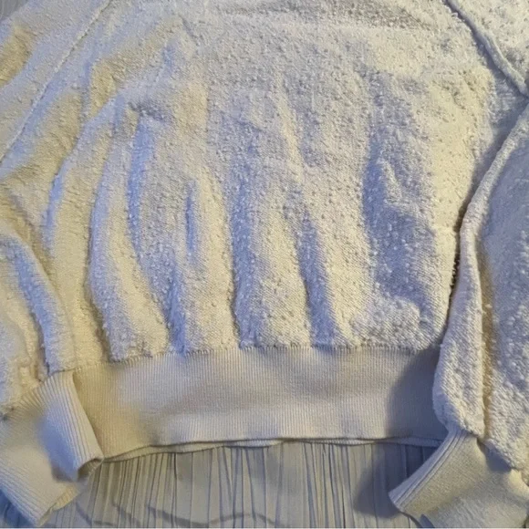 Free People Found My Friend Pullover cream off white long sleeve‎ size small - Picture 10 of 13